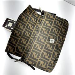 Fendi Zucca FF Baguette Brown Shoulder Bag!